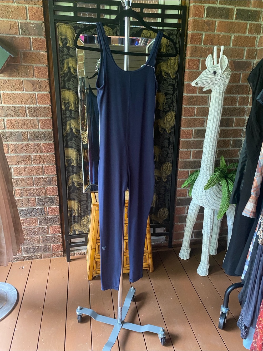 TNA Navy Blue Tank Jumpsuit will also fit a small - Picture 2 of 3